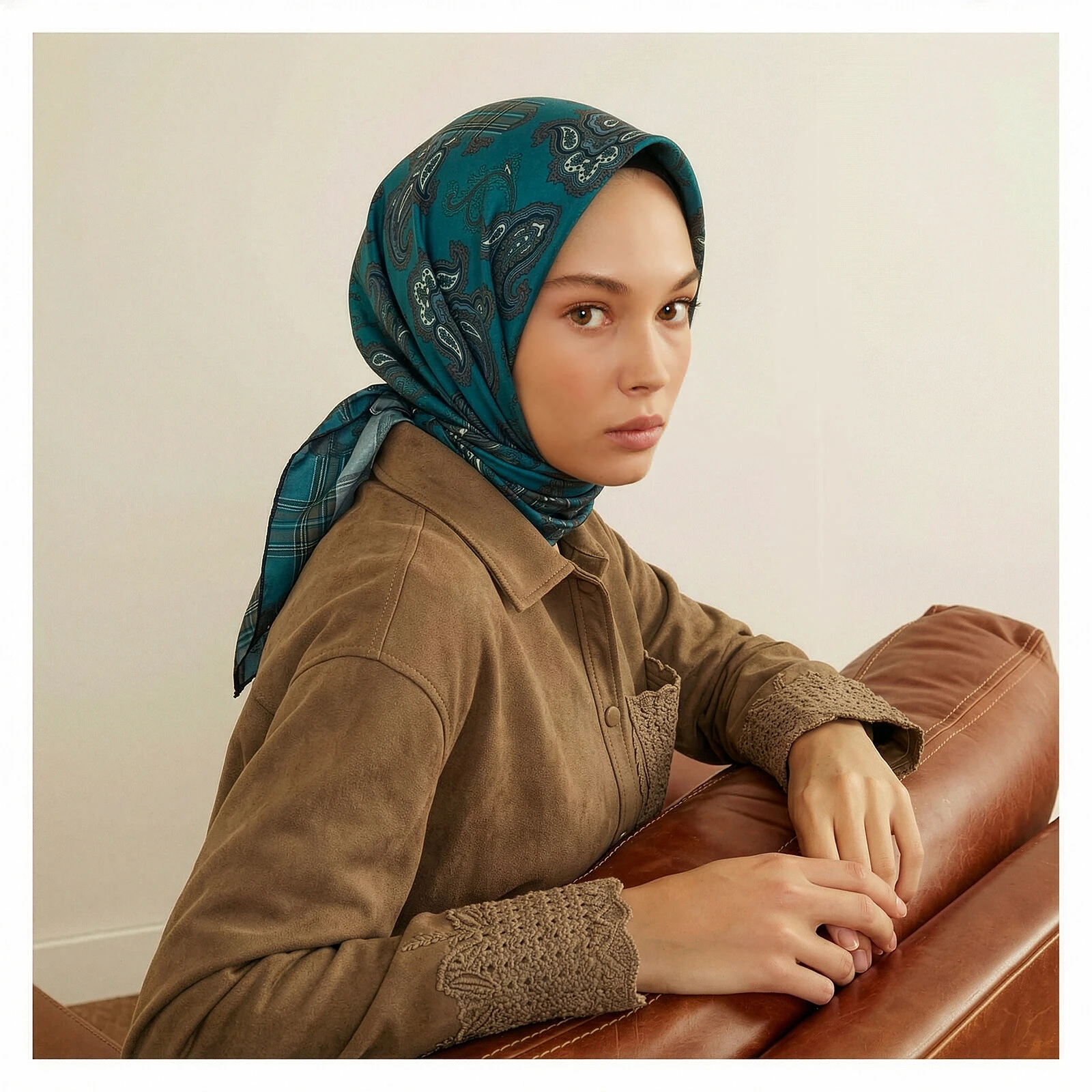 ORMAN YEŞİLİ İpekevi İpek Eşarp 1221