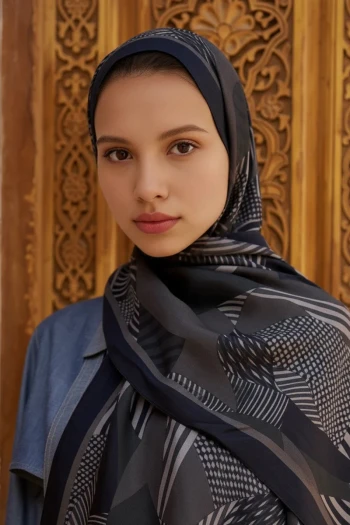 SİYAH ED Scarf Hazel Floş Viskon Şal