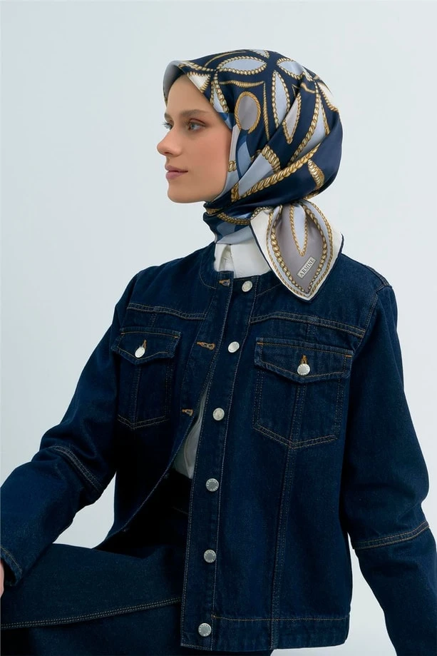 02 Armine Twill İpek Eşarp 9531D