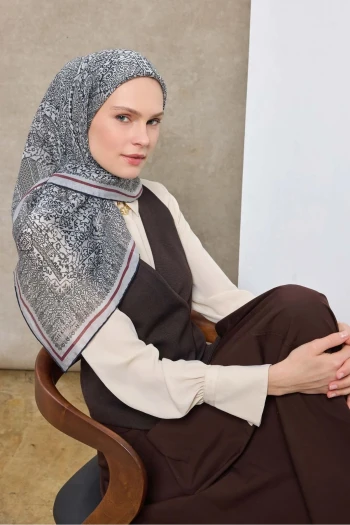 02 Silk Home Tencel Madalyon Desen Monare Eşarp