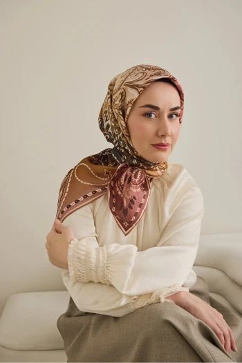 02 Silk Home Twill İpek Eşarp 11507