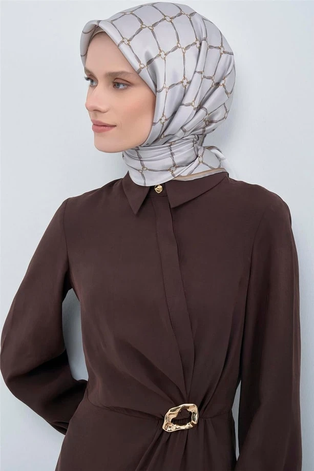 03 Armine Twill İpek Eşarp 9538D