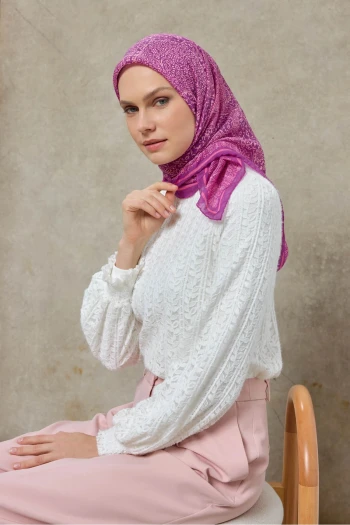 03 Silk Home Tencel Madalyon Desen Monare Eşarp