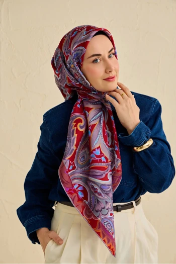 04 Silk Home Twill İpek Eşarp 11504