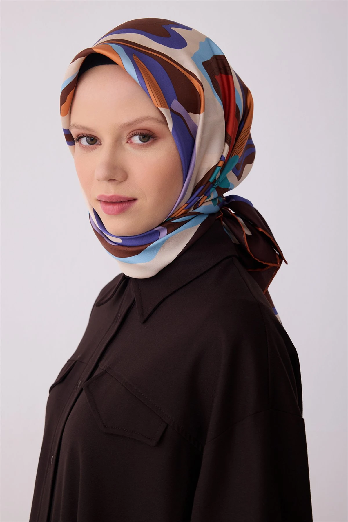 05 Belli Twill İpek Eşarp 4318D