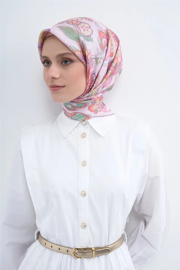06 Armine Twill İpek Eşarp 9523D