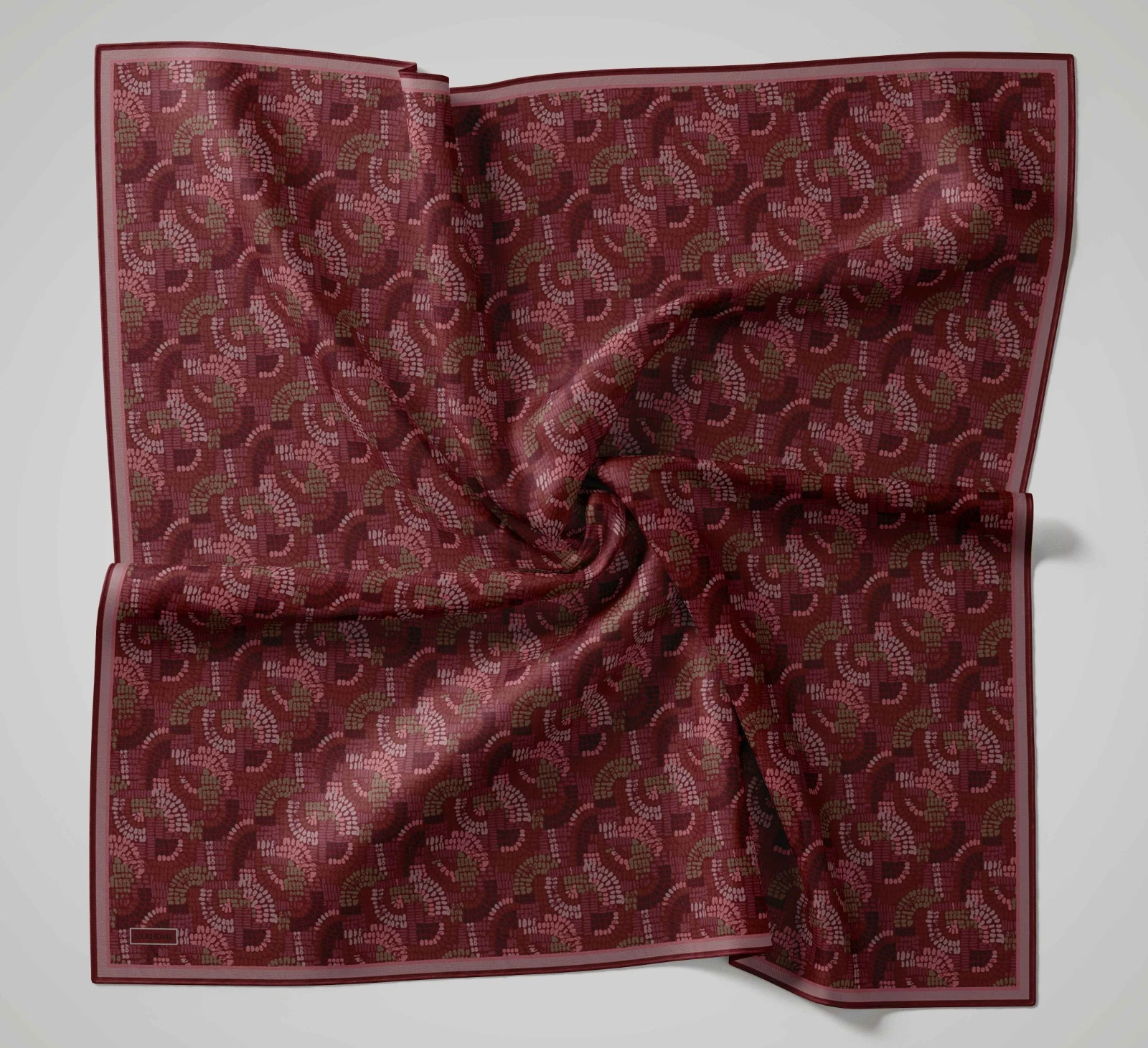 07 Silk Home Mozaik Desen Soft Eşarp