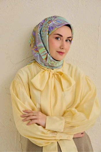 07 Silk Home Twill İpek Eşarp 11504