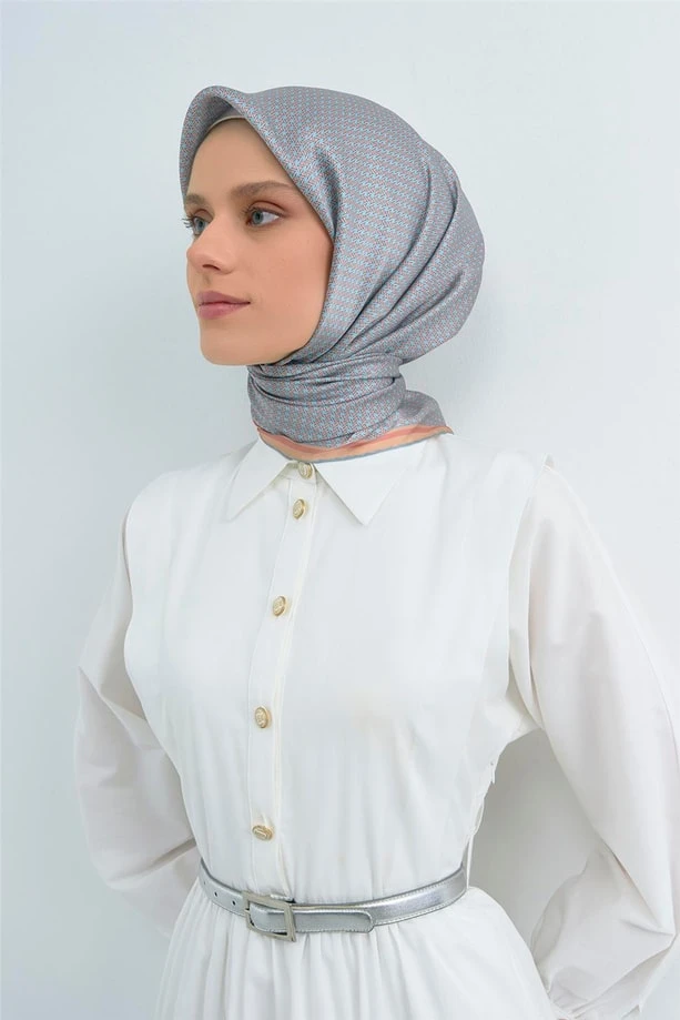 08 Armine Twill İpek Eşarp 9528D