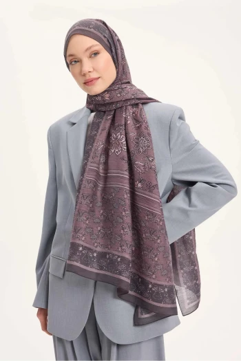 11 Silk Home Çiçek Desen Tencel Monare Şal