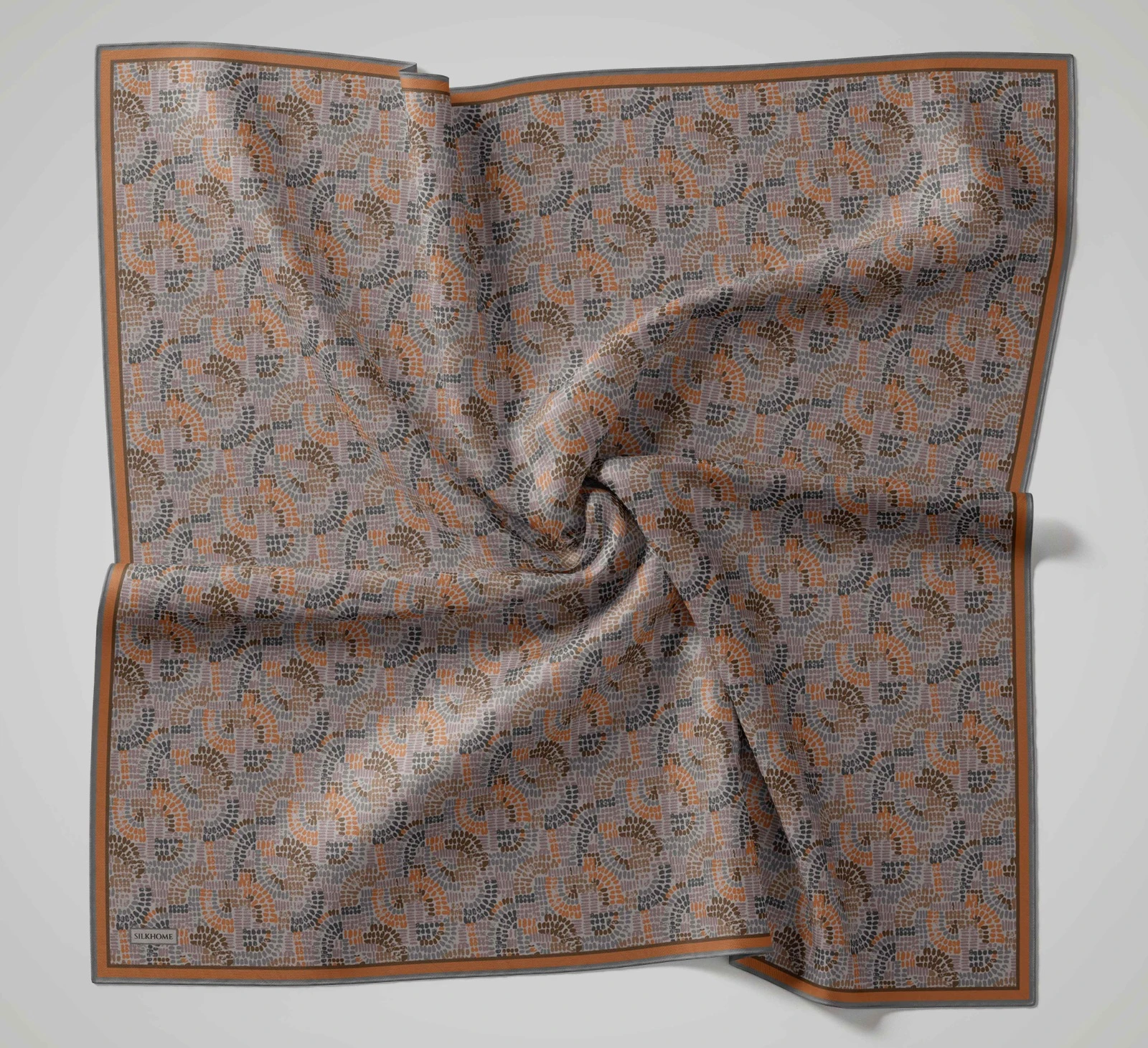 20 Silk Home Mozaik Desen Soft Eşarp