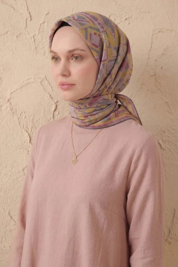28 Silk Home Geometrik Soft Eşarp