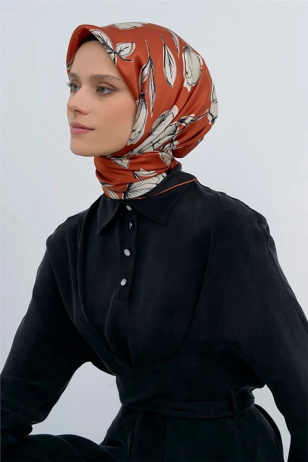 43 Armine Twill İpek Eşarp 9536D