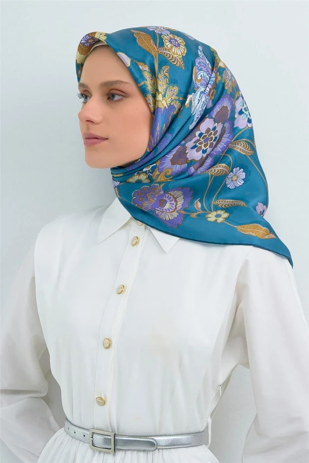 50 Armine Twill İpek Eşarp 9523D