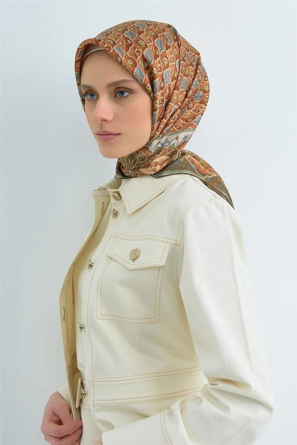 51 Armine Twill İpek Eşarp 9518D