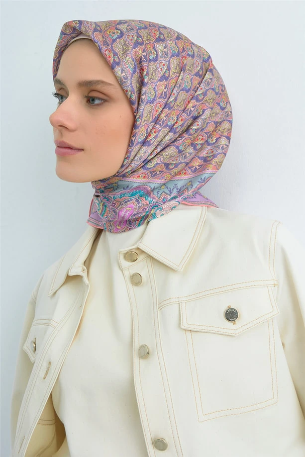 84 Armine Twill İpek Eşarp 9518D