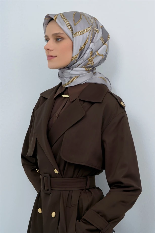 87 Armine Sura İpek Eşarp 9531D