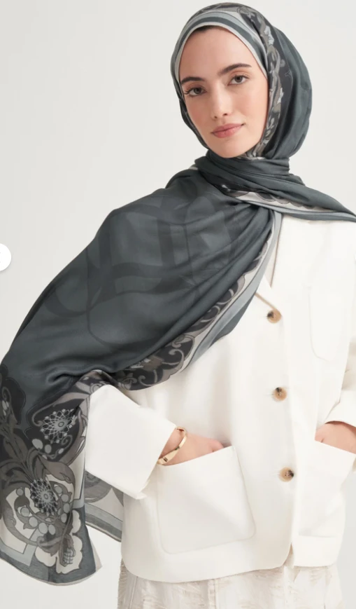 Antrasit Carell Olea İncira Viskon Şal