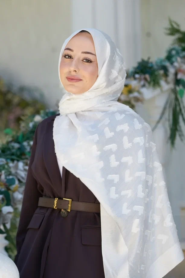 Ekru Loryan Scarf Lavin Liana Şal