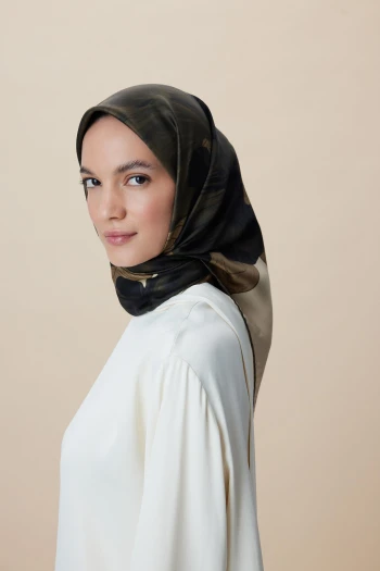 HAKİ Maisa Nüve Twill İpek Eşarp