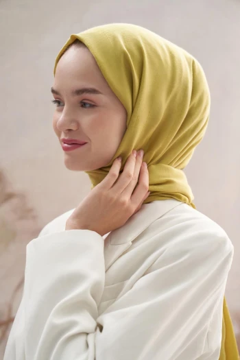 Hardal Carell Monogram Jakar İtalyan İpekli Şal