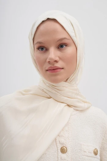 İNCİ Carell Simetrik Jakar İtalyan İpekli Şal
