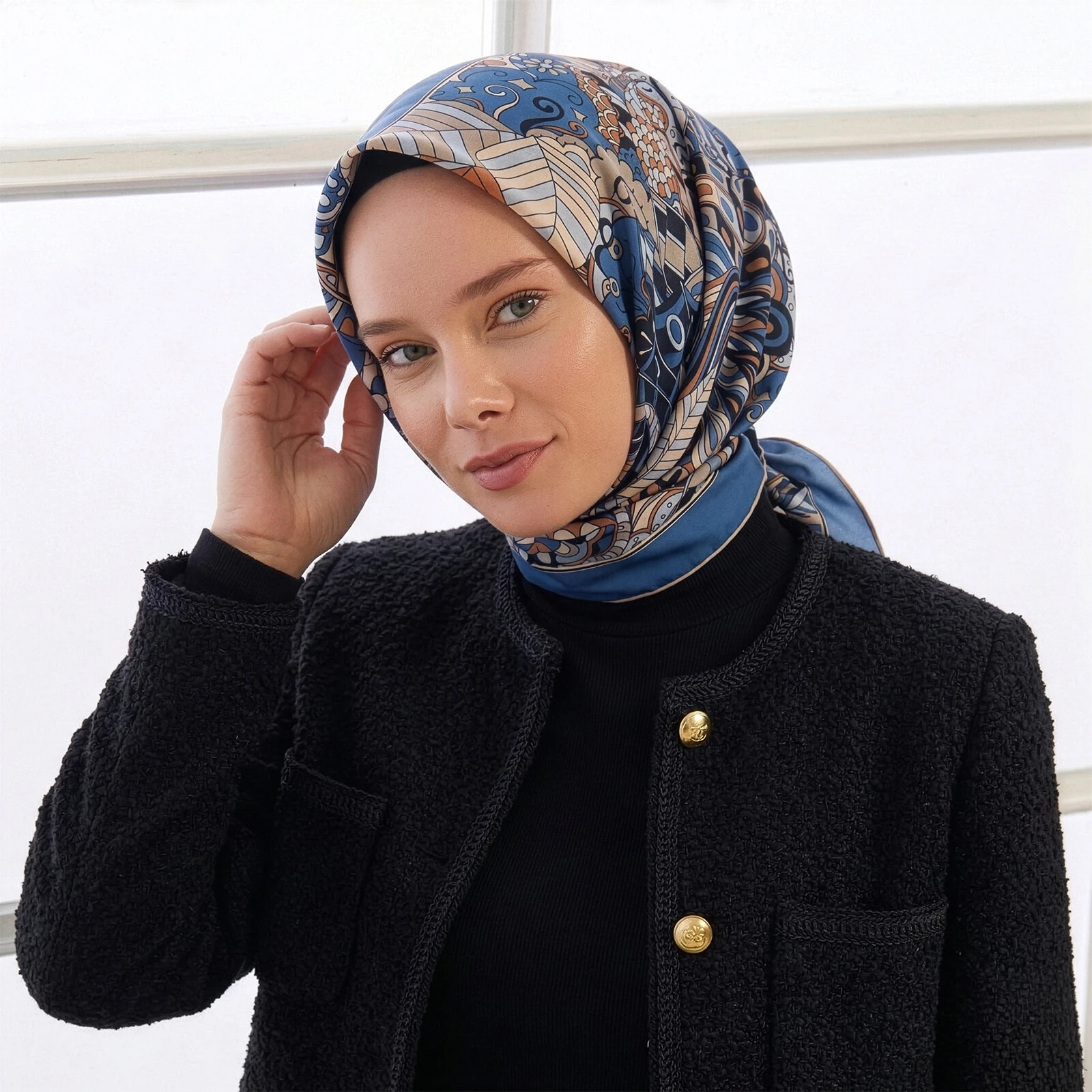 İNDİGO İpekevi İpek Eşarp 1281