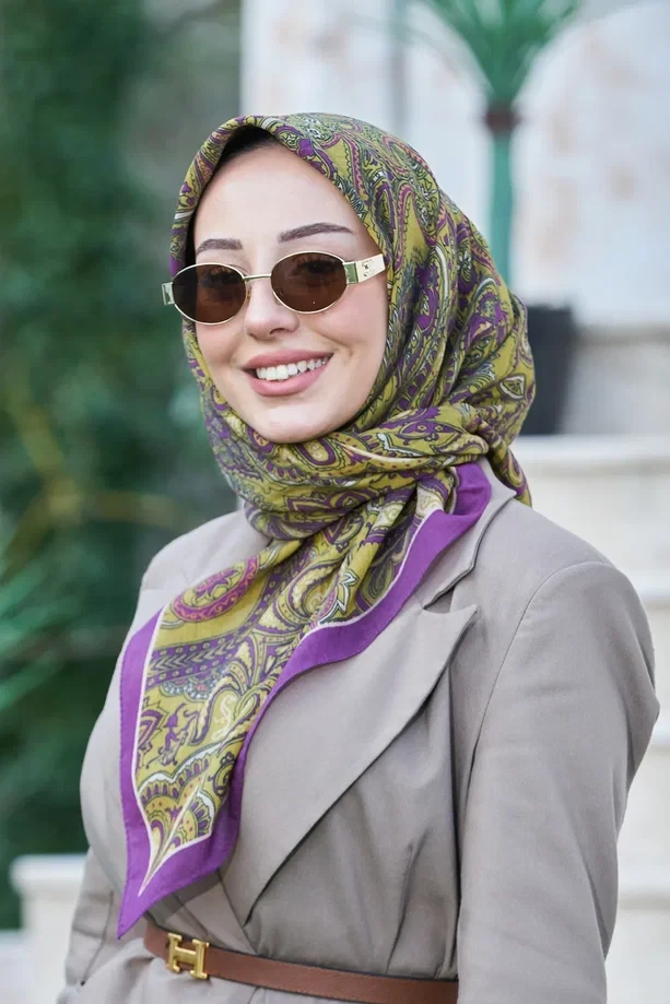 MÜRDÜM Loryan Scarf Diamond Lina Eşarp
