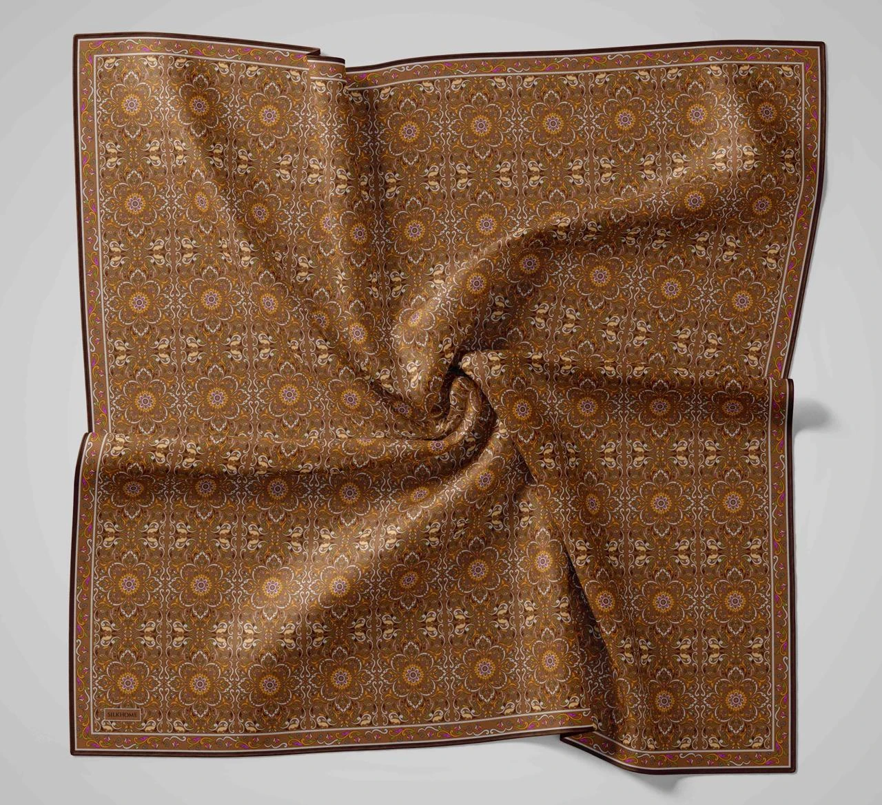 01 Silk Home Yeni Etnik Desen Soft Eşarp