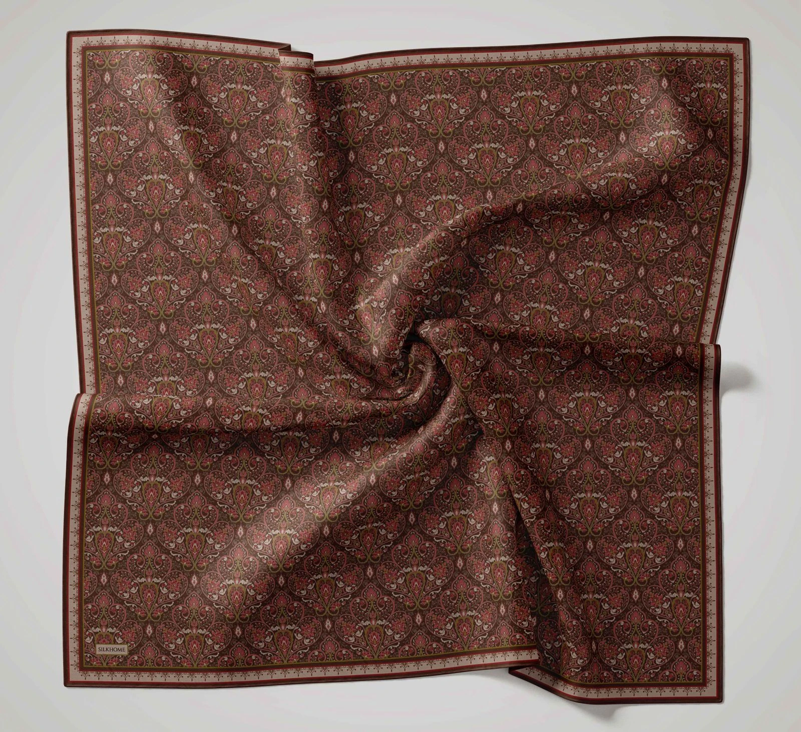06 Silk Home Taç Desen Soft Eşarp