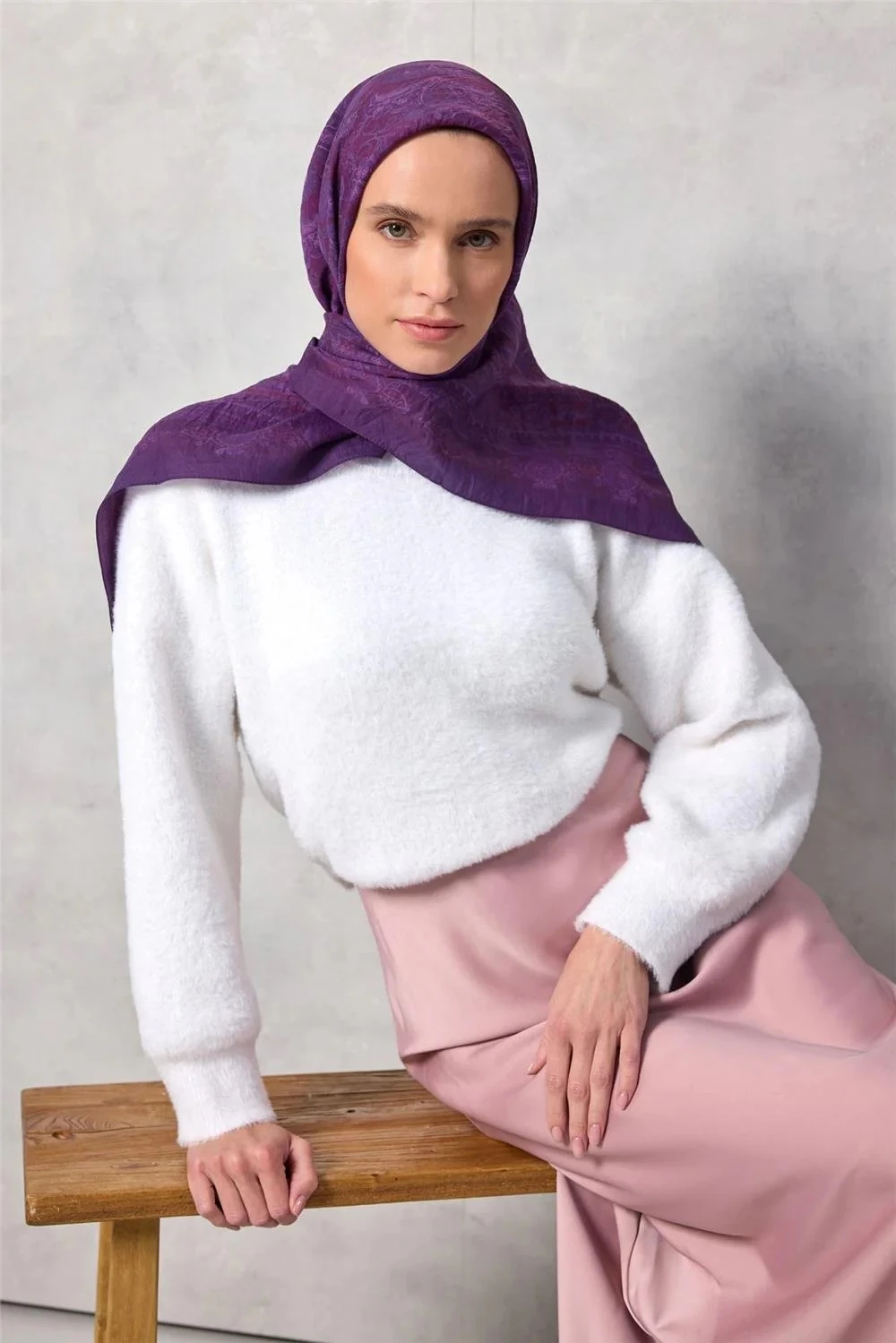 07 Silk Home Otantik Desen Velora Eşarp