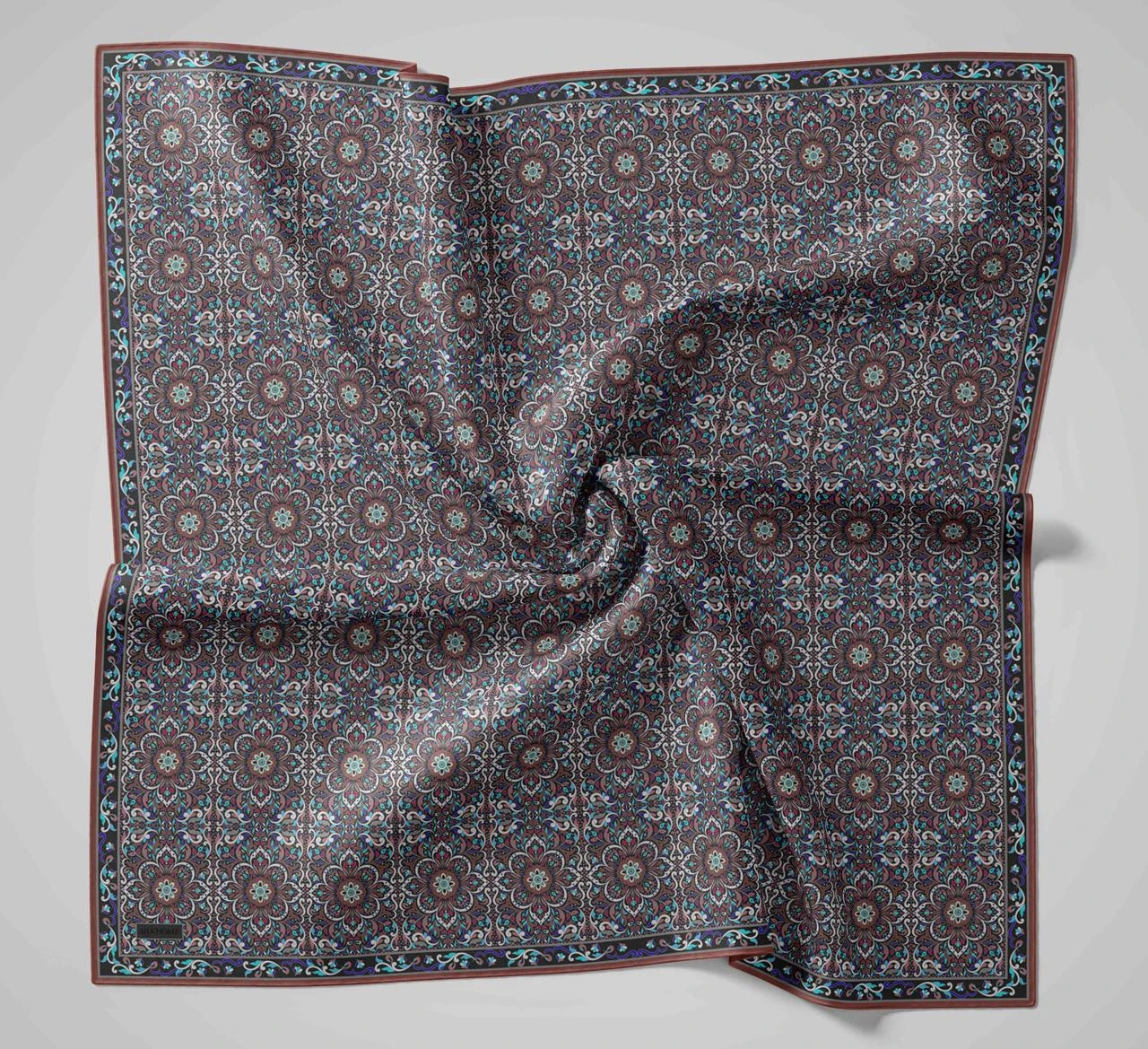 07 Silk Home Yeni Etnik Desen Soft Eşarp