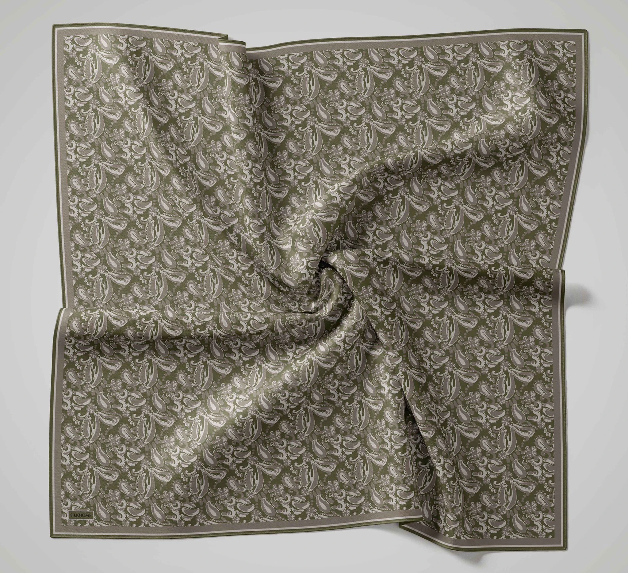 09 Silk Home Yeni Fırça Desen Soft Eşarp
