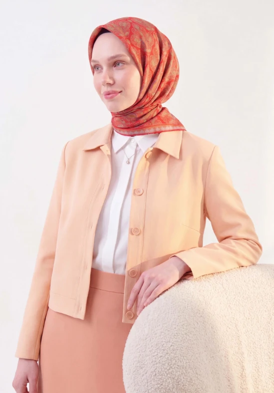 10 Silk Home Taç Desen Soft Eşarp
