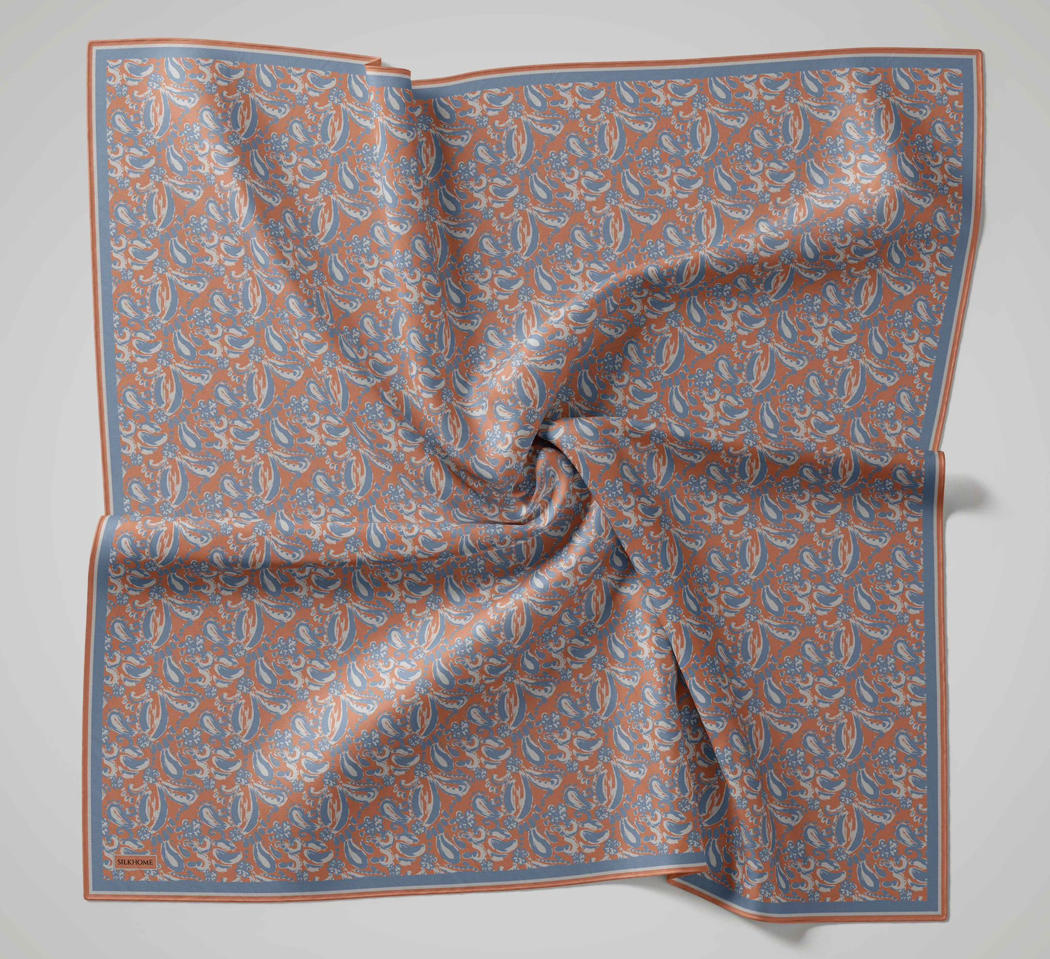 10 Silk Home Yeni Fırça Desen Soft Eşarp