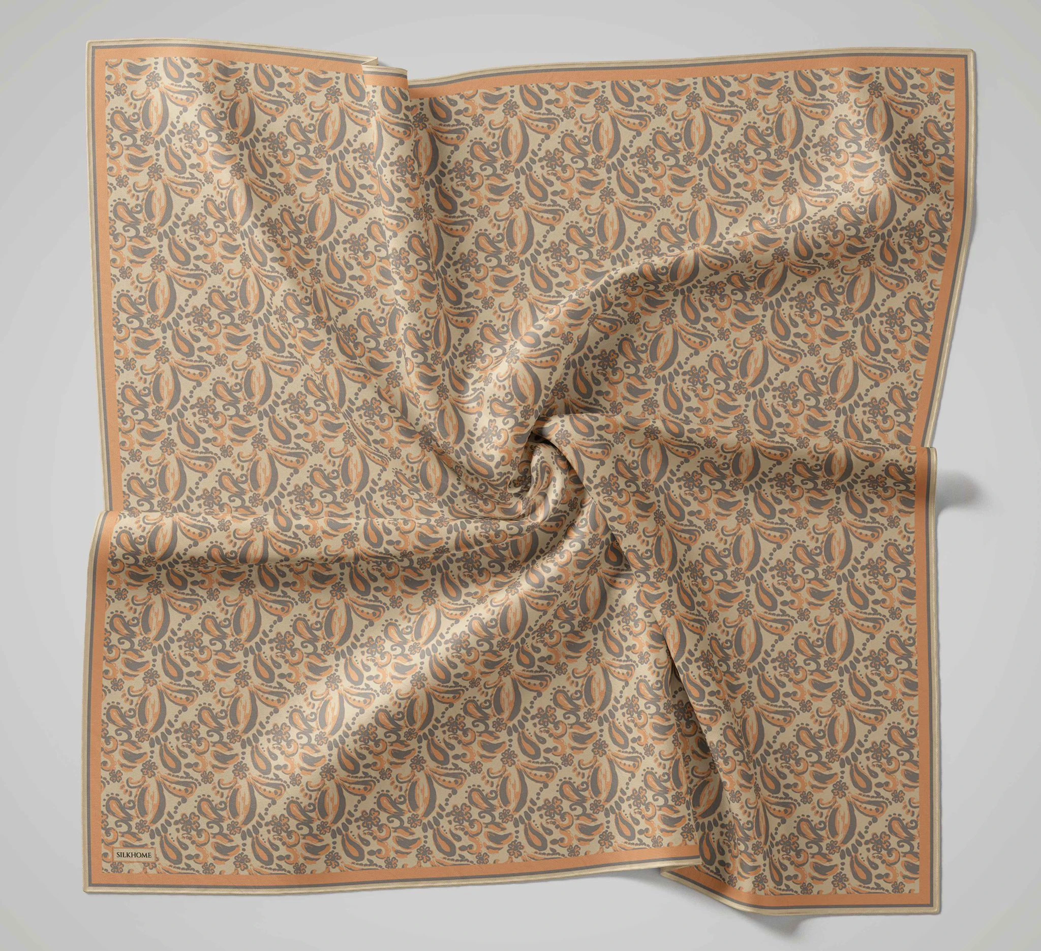 11 Silk Home Yeni Fırça Desen Soft Eşarp