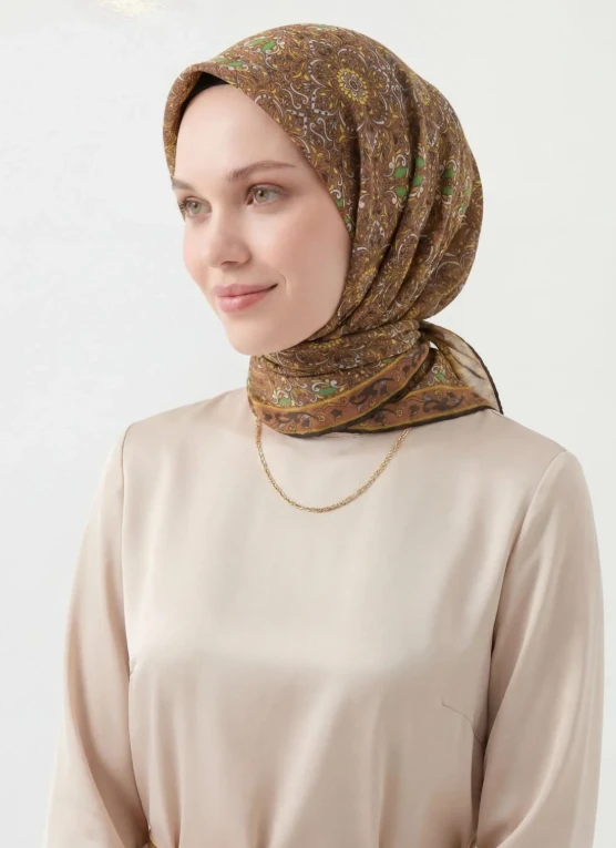 14 Silk Home Yeni Etnik Desen Soft Eşarp