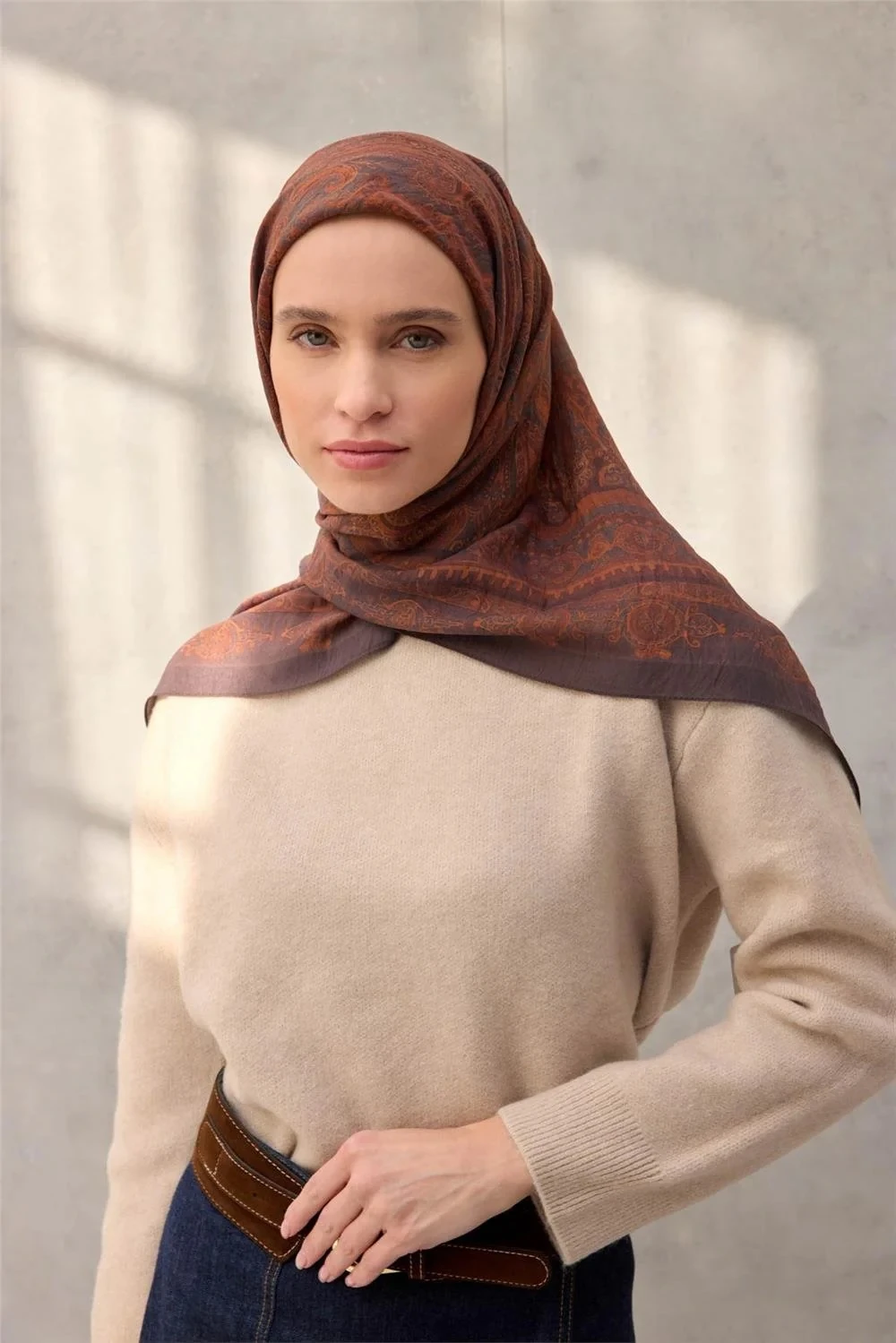 15 Silk Home Otantik Desen Velora Eşarp