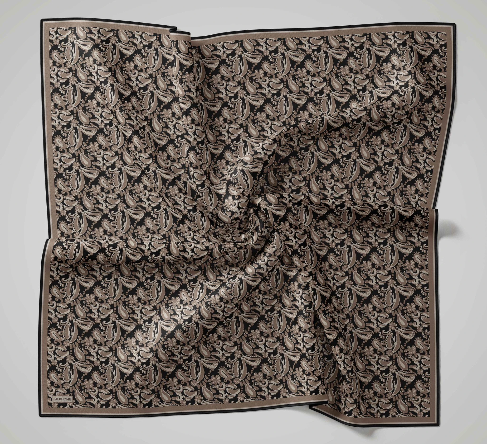15 Silk Home Yeni Fırça Desen Soft Eşarp