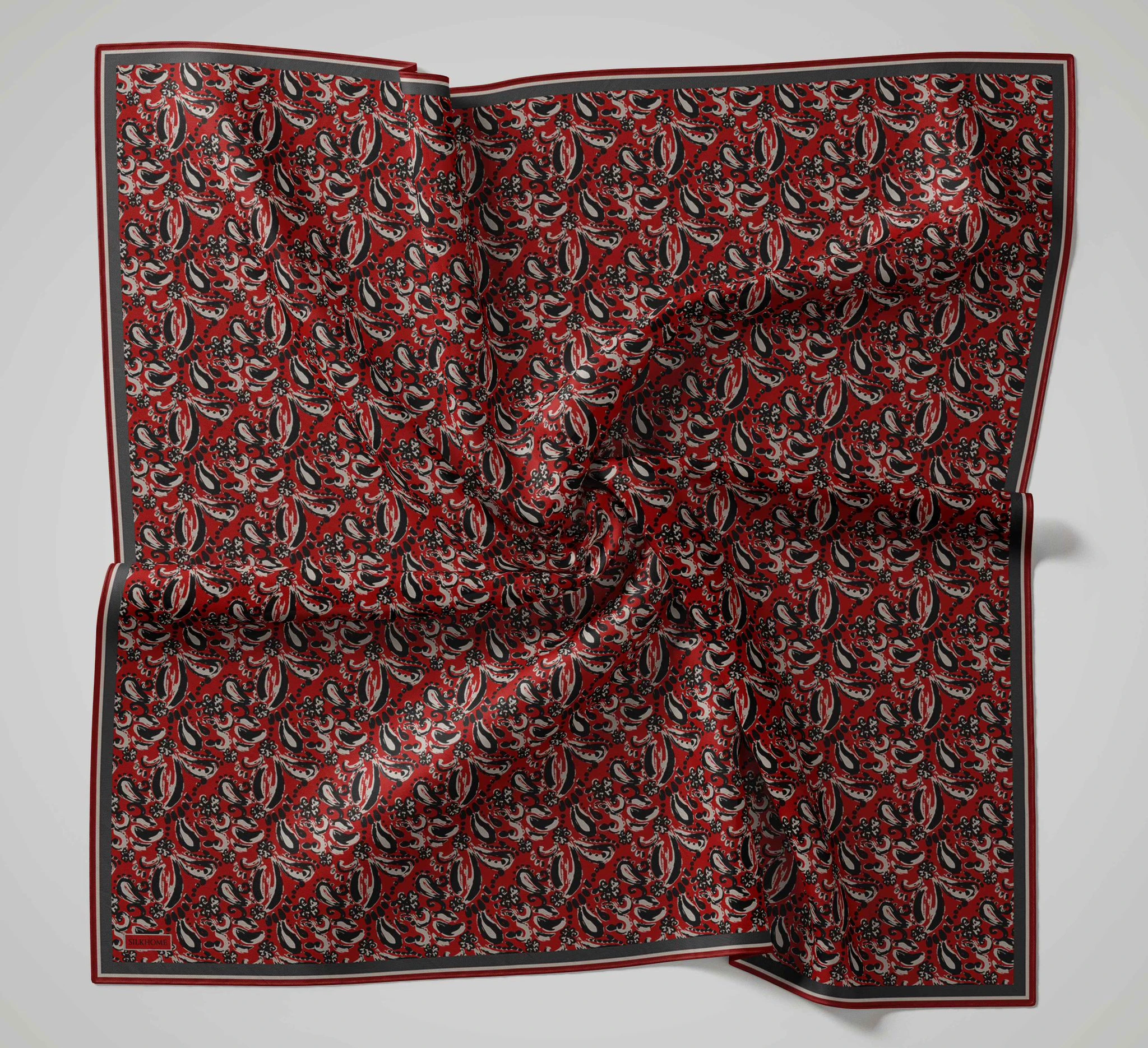 17 Silk Home Yeni Fırça Desen Soft Eşarp
