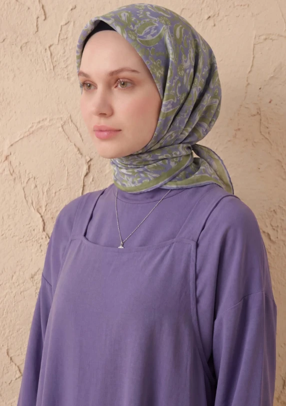 18 Silk Home Yeni Fırça Desen Soft Eşarp