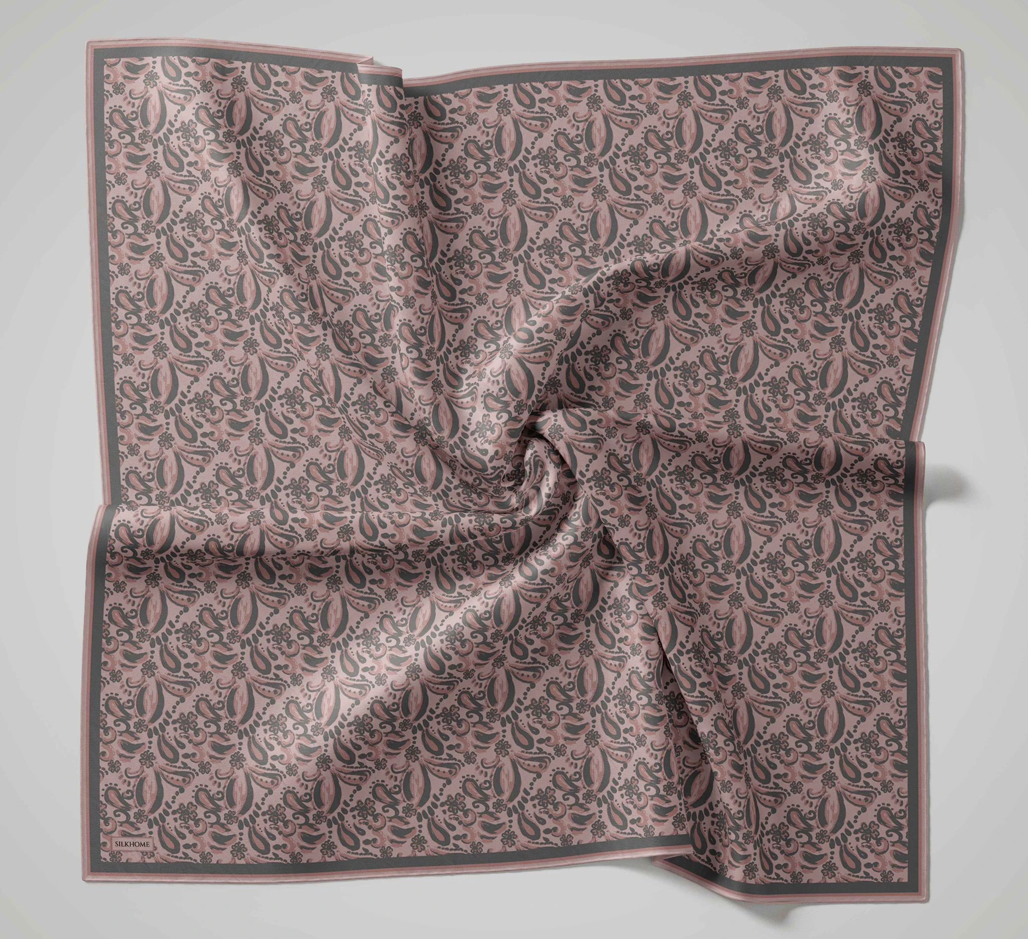 19 Silk Home Yeni Fırça Desen Soft Eşarp