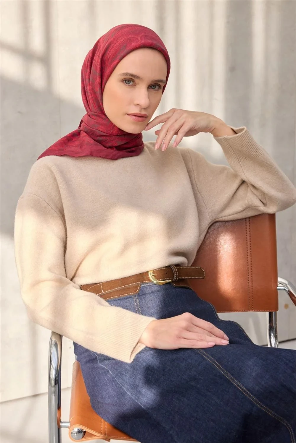 23 Silk Home Otantik Desen Velora Eşarp