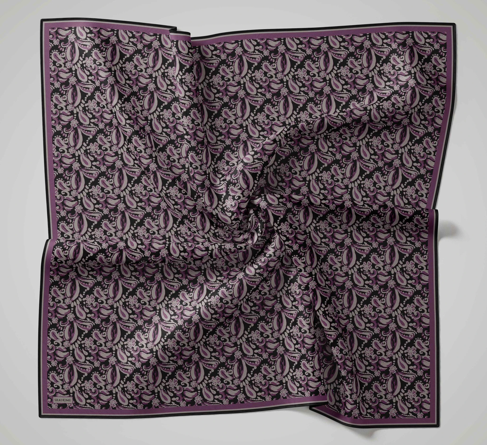 23 Silk Home Yeni Fırça Desen Soft Eşarp