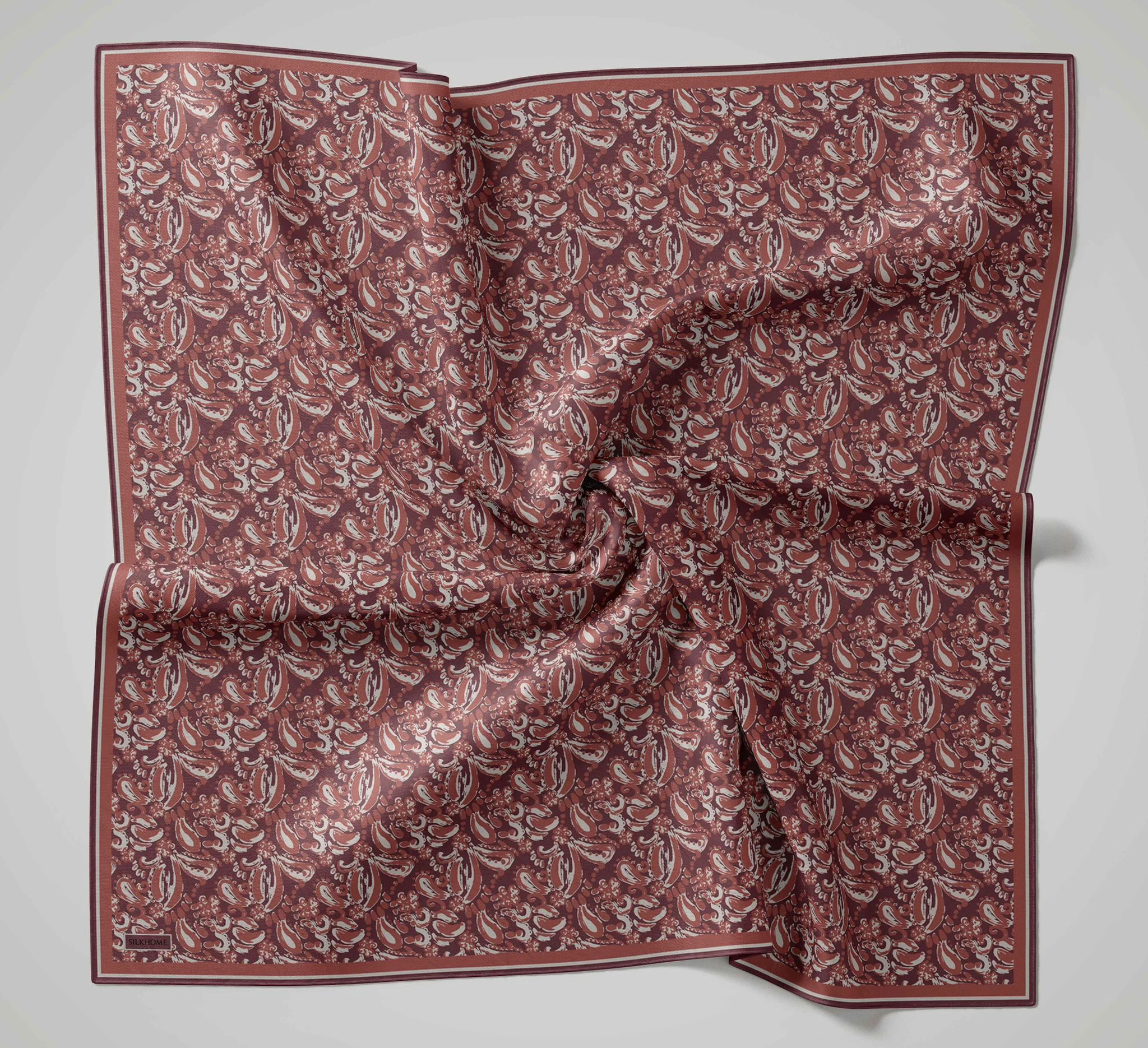 24 Silk Home Yeni Fırça Desen Soft Eşarp