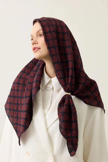 BORDO İpekhan Seren Eşarp 4101