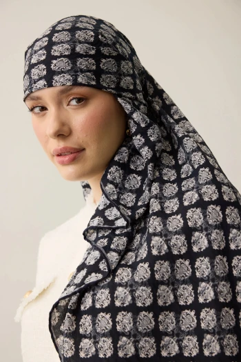 SİYAH İpekhan Seren Eşarp 4101