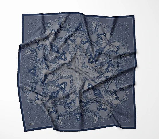 01 Silk Home Tencel Şal Desen Monare Eşarp