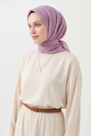 11 Silk Home Desenli Soft Eşarp