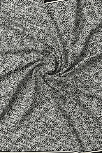 4449 Vakko Yeni Monogram Twill İpek Eşarp